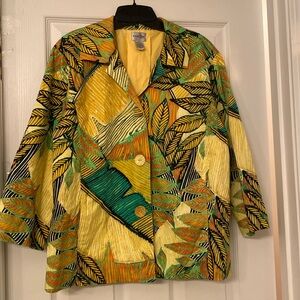 Chico’s woman’s jacket, size Chico’s size 3.  Multicolored